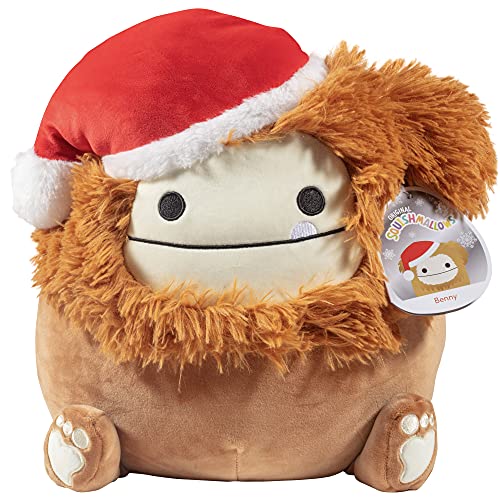 Squishmallows 12' Benny The Bigfoot Christmas Plush - Official Kellytoy - Collectible Soft & Squishy Holiday Big Foot Stuffed Animal Toy - Add to Your Squad - Gift for Kids, Girls & Boys - 12 Inch