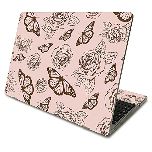 MightySkins Skin Compatible with Samsung Chromebook 4 (2021) 11.6' - Butterfly Garden | Protective, Durable, and Unique Vinyl Decal wrap Cover | Easy to Apply and Change Styles | Made in The USA
