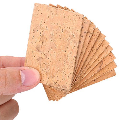 Alto Sax Neck Cork,10 Pcs Universal Sax Saxophone Neck Joint Cork Sheet for Alto/Soprano/Tenor Saxophone Neck Cork Saxophone Cork