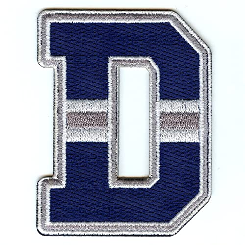 City of Dallas D Logo Patch Football Jersey Embroidered Iron On
