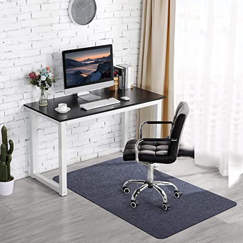 Office Chair Mat for Hardwood & Tile Floor, 55'x35' Computer Gaming Rolling Chair Mat, Under Desk Low-pile Rug, Large Anti-slip Floor Protector for Home Ofiice(Dark Gray)