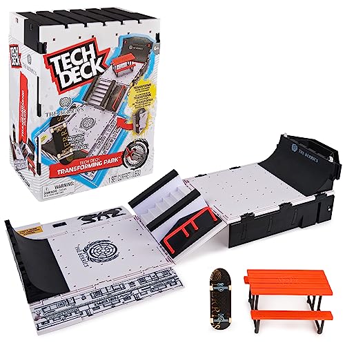 TECH DECK, The Berrics Transforming Park, X-Connect Park Creator, 30-inch Wide Foldable Playset with Storage and Exclusive Fingerboard, Kids Toy for Ages 6 and up
