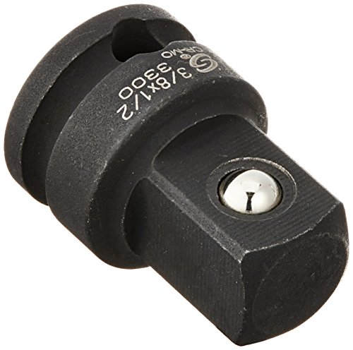 SUNEX TOOLS 3300 3/8-Inch Female by 1/2-Inch Male Socket Adapter with Friction Ball Drive
