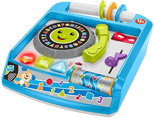 Fisher-Price Laugh & Learn Remix Record Player, Musical Toy with Learning Content for Infants and Toddlers Ages 6 to 36 Months
