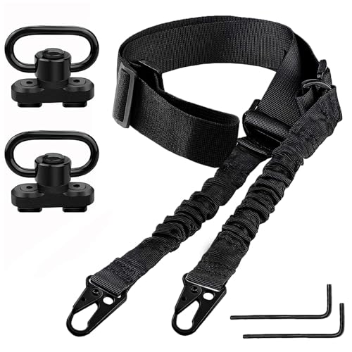 Bengor Two Point Traditional Sling and Attachments Mounts(Black Sling +Black Mount)