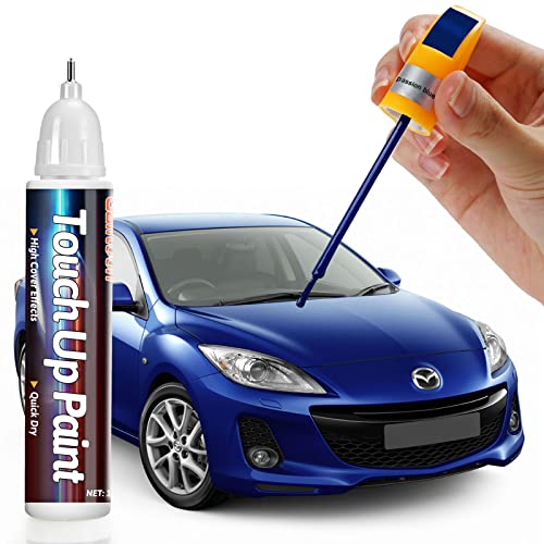Blue Touch Up Paint Pen for Cars, Car Paint Scratch Repair, Two-In-One Car Touch Up Paint Fill Paint Pen, Quick & Easy Solution to Repair Minor Automotive Scratches 0.8 fl oz