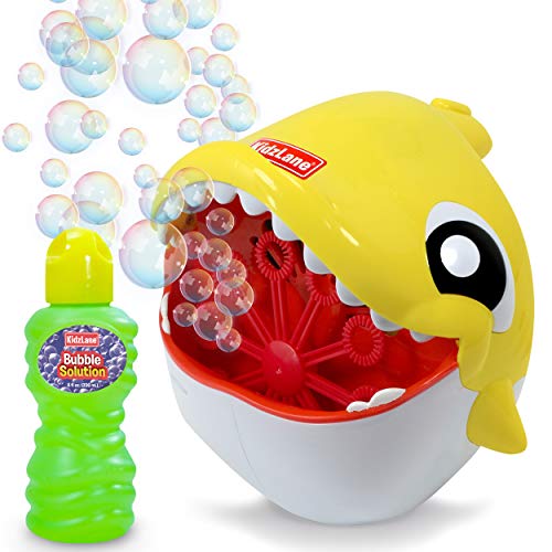 Kidzlane Shark Bubble Machine for Kids & Toddlers – Automatic Bubble Maker for Outdoor Toy and Parties – Shark Toy Gift for Toddlers