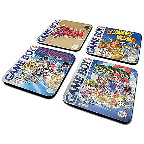 Nintendo Gameboy Classic Collection 4' Coaster Set, Multi-Colour