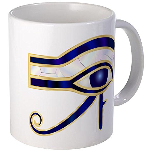 Truly Teague Mug (Coffee Drink Cup) Egyptian Eye of Horus or Ra