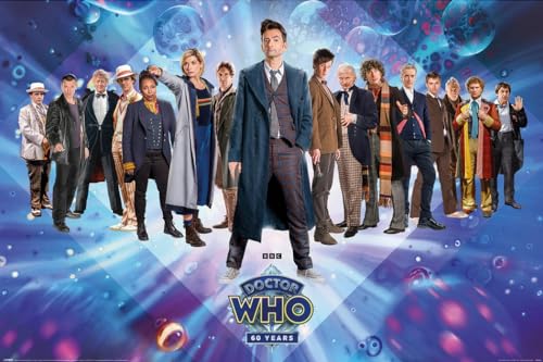 Doctor Who - TV Show Poster (60th Anniversary - All Doctors) (Dr. Who) (Size: 36' x 24')
