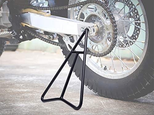 Eapele Triangle Stand for Dirt Bike, T-shaped Central Support for Greater Bearing Capacity, Solid Steel Structure with Black Powder Coated Protection