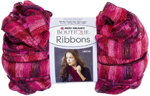 RED HEART Boutique Ribbons Yarn, Rosebud