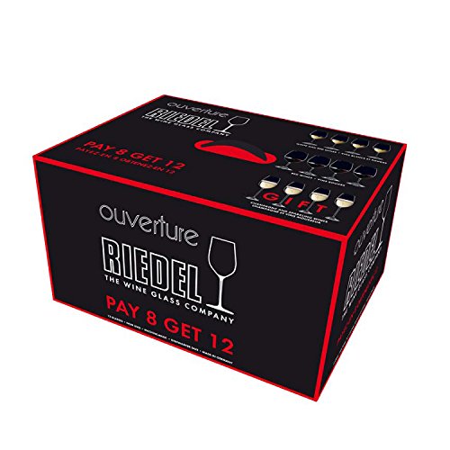 Riedel Ouverture Wine Glass, 12 Count (Pack of 1), Red & White & Champagne