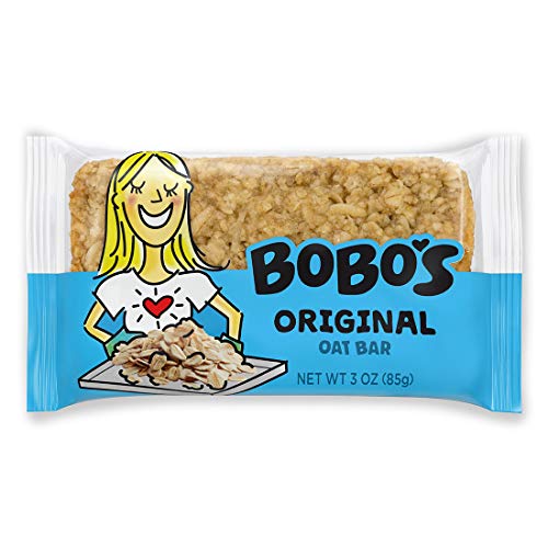 Bobo's Oat Bars Original, 12 Pack of 3 oz Bars Gluten Free Whole Grain Rolled Oat Bar - Great Tasting Vegan On-The-Go Snack, Made in the USA