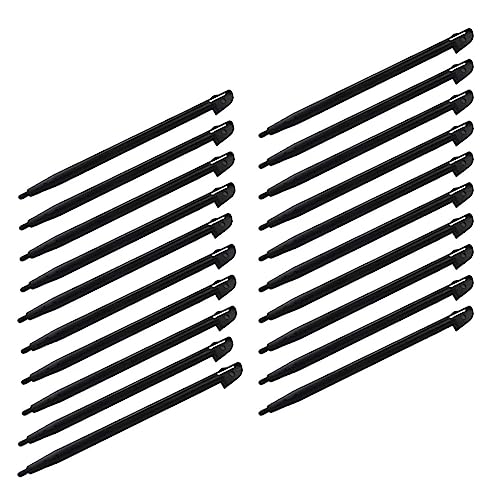 JRSHOME 20pcs/lot Black Plastic Touch Screen Stylus Pen Tablet Pen New Version for Nintendo Wii U Gamepad Remote Controller
