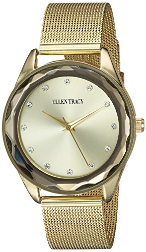 Ellen Tracy Women's Quartz Metal and Alloy Watch, Color:Gold-Toned (Model: ET5180GD)