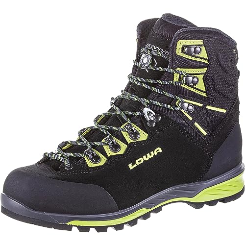 Lowa Mens Ticam Evo GTX Suede Black Lime Boots 10.5 US