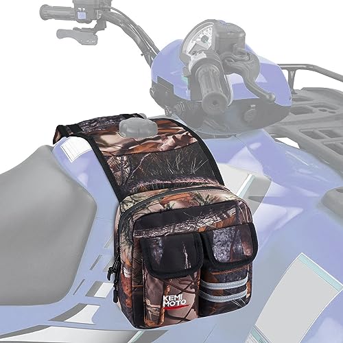 KEMIMOTO ATV Tank Bag Waterproof W/Cooler ATV Accessories Motorcycle Saddle Bag Compatible with Most ATV and Snowmobile Bicycle