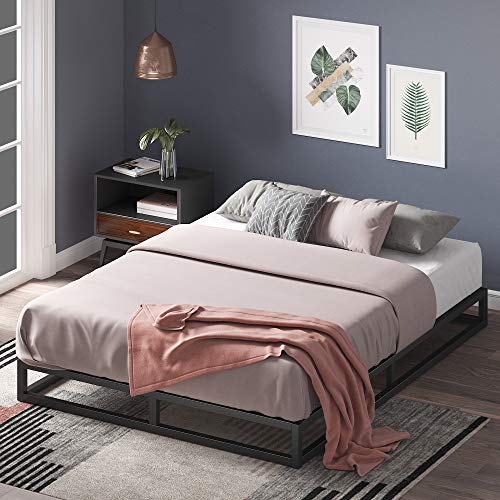 ZINUS Joseph Metal Platforma Bed Frame, Mattress Foundation, Wood Slat Support, No Box Spring Needed, Sturdy Steel Structure, Queen