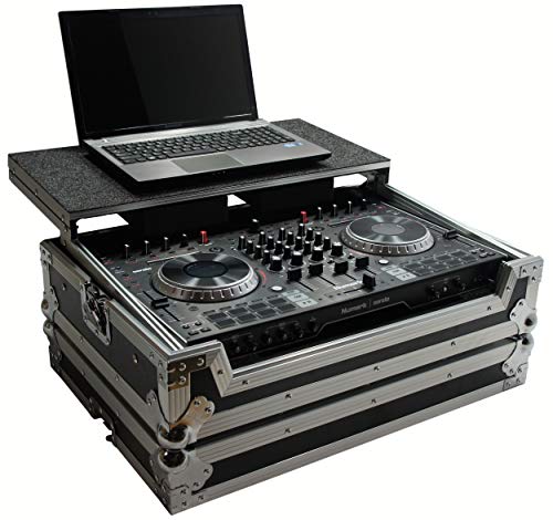Harmony HCNS6IILT Flight Glide Laptop Stand DJ Custom Case Compatible with Numark NS6 II
