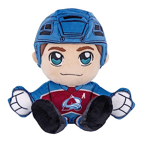 Bleacher Creatures Colorado Avalanche Cale Makar 8' NHL Kuricha Sitting Plush - Soft Chibi Inspired NHL Superstar