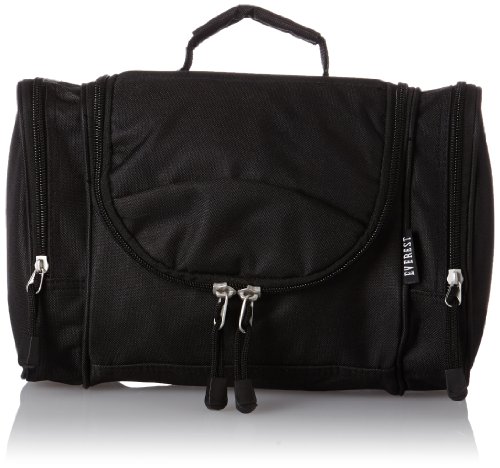 Everest 578DLX Deluxe Toiletry Bag, Black, One Size
