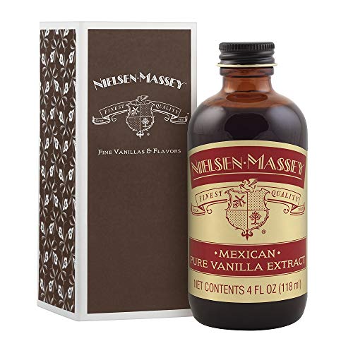 Nielsen-Massey Mexican Pure Vanilla Extract for Baking and Cooking, 4 Ounce Bottle with Gift Box