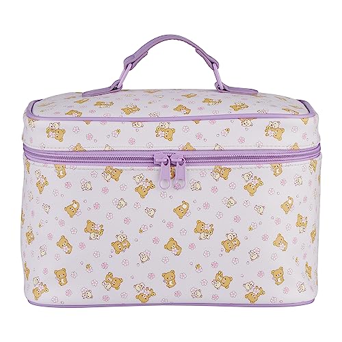 Rilakkuma Cherry Blossom Cosmetic Bag - Purple