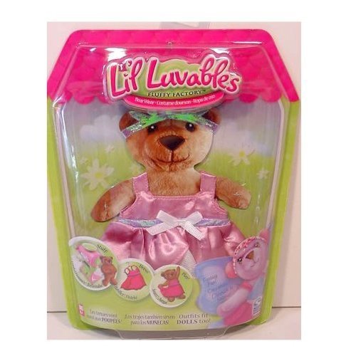 Lil Luvables Fluffy Factory Bear Wear - Fantasy Fun Pink Princess Outfit