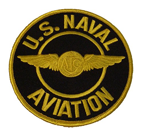 U.S. Naval Aviation with AIR Crew Wings Round Patch - Great Color - Veteran Owned Business