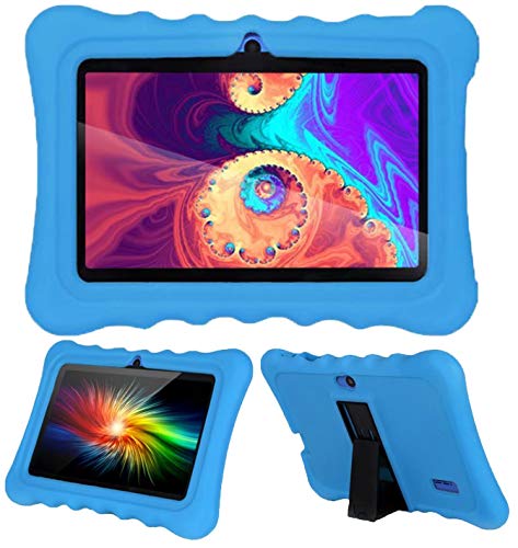 AIJAKO 7 Inch Silicone Case for Kids Tablet Haehne 7/Dragon Touch Y88X Plus Y88X Pro/YUNTAB Q88/ZONKO 7/Contixo 7/Tagital T7K/iRULU X37/SIXGO 7/INONI 7/LAMZIEN 7/Dasuy 7/CARRVAS 7/Pritom 7 (Blue)