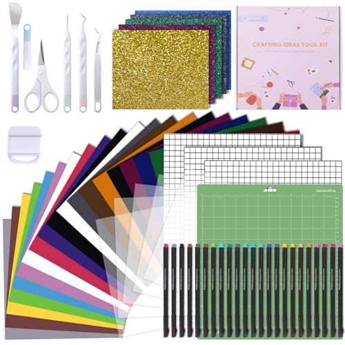 Gotega Ultimate Accessories Bundle for Cricut Makers Machine and All Explore Air - Wonderful Tool Kit as Gifts for Beginners,Pros,Skilled Crafters, Instantly Create Amazing Crafting Projects