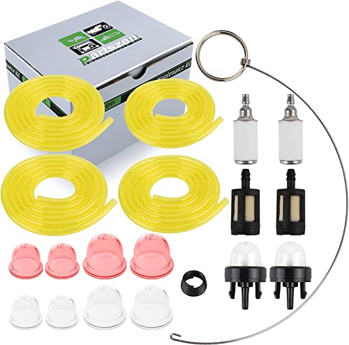 partszen AC04122 Fuel Line kit Primer Bulb Fuel Filter kit for Small Engine Zama Poulan Craftman Ryobi Homelite Husqvarna Chainsaw Trimmer Blower