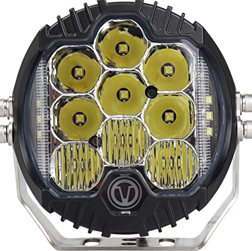 5 inch 50W LED Driving Light 1PCS 5500LM Flood Light Pod Off Road Fog Driving Roof Bar Bumper for Jeep, ATV, UTV, Golf Cart, SUV Trucks, Hunters, Pickup Ford F150, Pack of 1