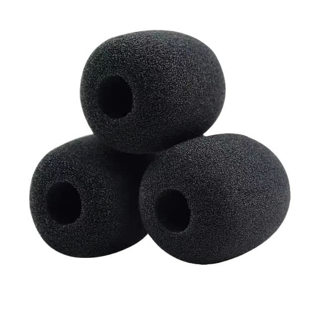 Headset Microphone Pop Filter Cover Replacement for SteelSeries Arctis 1/3 /5/7 /7X/ 7P/ 9X Pro Gaming Headset Mic Foam Cover (3 Pack)