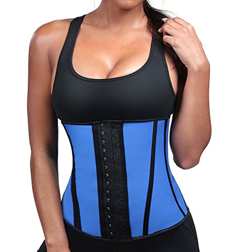 Divafit Women's Waist Trainer, Blue, Medium