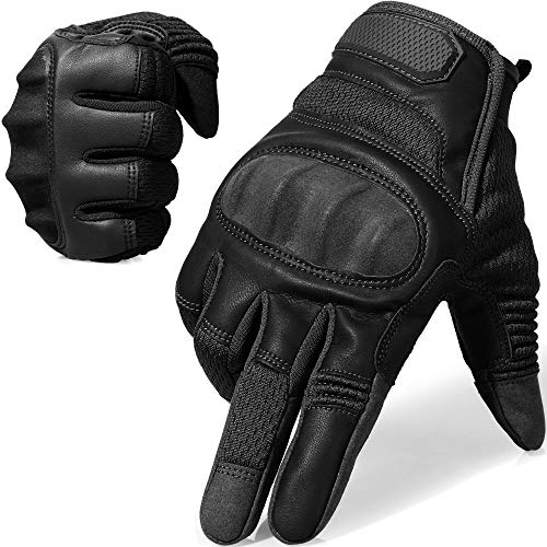 AXBXCX Touch Screen Full Finger Gloves for Motorcycles Cycling Motorbike ATV Bike Camping Climbing Hiking Work Outdoor Sports Men Women Black XL