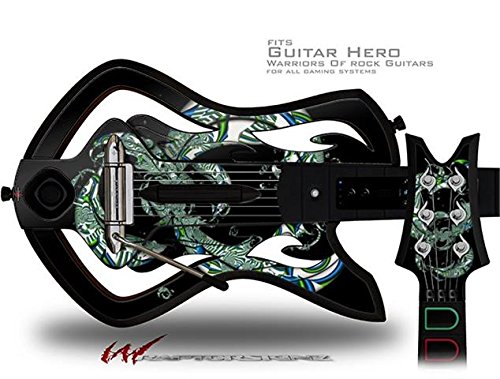 Dragon4 Decal Style Skin - fits Warriors Of Rock Guitar Hero Guitar (GUITAR NOT INCLUDED)