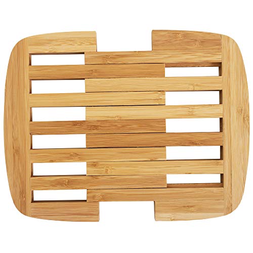 Totally Bamboo Expandable Bamboo Trivet, 8.75' by 8.75', Brown