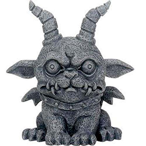 SUMMIT COLLECTION 3.75 Inch Medieval Dark Grey Winged Gothic Gargoyle Guardian Agamon Desk and Shelf Decoration