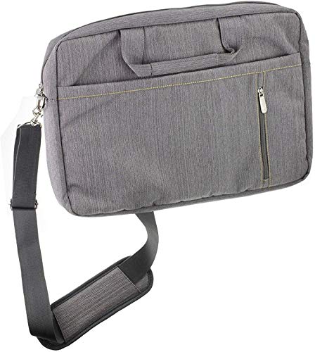 Navitech Grey Premium Messenger Bag - Compatible with The NeuTab K1 10.1 Inch Quad Core Android Tablet