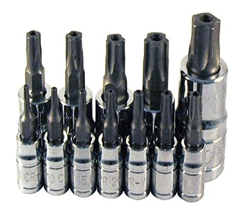 ATD Tools 13778 12-Piece 5-Lobe Tamper-Resistant Star Plus Bit Socket Set