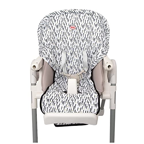 Nuby Baby High Chair Cover - Protects from Spills and Crumbs - Water Resistant for Easy Cleanup - Brush Strokes Print