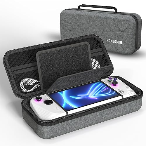 HONJOMIN Hard Carrying Case for ASUS ROG Ally, Waterproof Storage Bag for ASUS ROG Ally Gaming Consoles Handheld and Accessories, for Travel and Storage