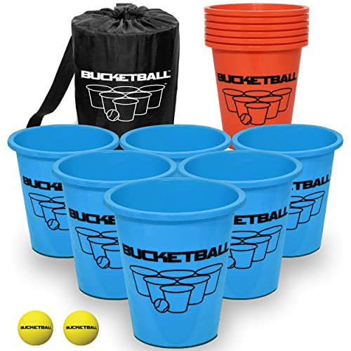BucketBall | Beach Edition Starter Pack | Ultimate Beach, Pool, Yard, Camping, Tailgate, BBQ, Lawn, Water, Indoor, Outdoor Game – Best Gift Toy for Adults, Boys, Girls, Teens, Family