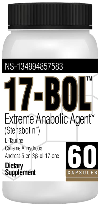 17-BOL Anabolic Supplement by Avry Labs, Hardening, Cutting, & Bulking Agent Supports Muscle Growth and Mass, 60 Capsules