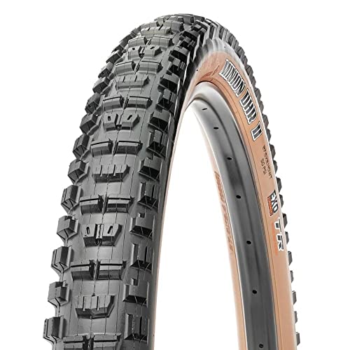 Maxxis Minion DHR II+ Bicycle Tyre with Folding Bead 29x2.60 Dual Compound/EXO/Tubeless Ready, Skin Wall