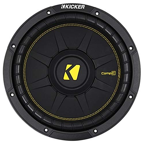 KICKER 44CWCD104 CompC 10' 500 Watt Dual 4-Ohm Car Audio Subwoofer Sub CWCD104
