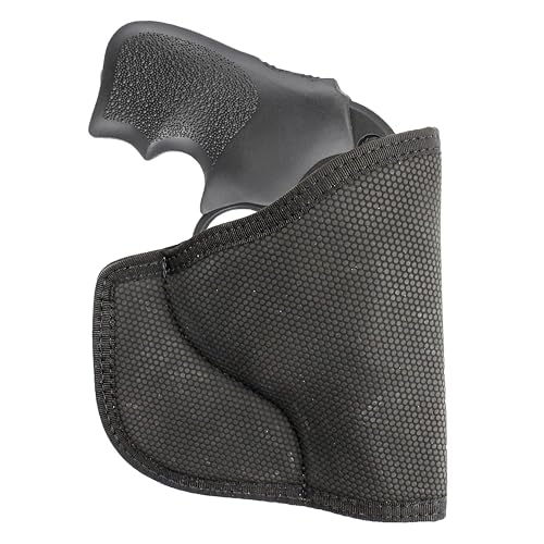 DeSantis Nemesis Pocket Holster For Pistols, Made of Quality Tacky Material, Fits Colt Detective Special 2', Ruger LCR 1 7/8', Cobra 2', Ruger LCRX 1 7/8', Ambidextrous, Unisex Gun Holster, Black