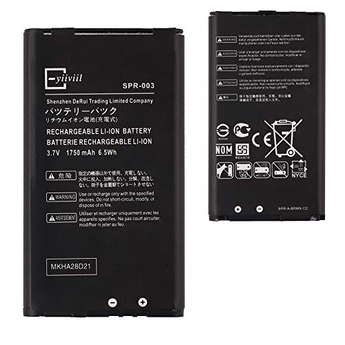 E-YIIVIIL Replacement Battery SPR-003 Compatible with Nintendo 3DS XL and New 3DS XL Game Console 0 Cycle Internal New Upgrade Replacement Battery1750mAh